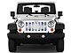 Under The Sun Inserts Grille Insert; Snow Flakes (18-23 Jeep Wrangler JL w/o TrailCam; 2024 Jeep Wrangler JL Sport)
