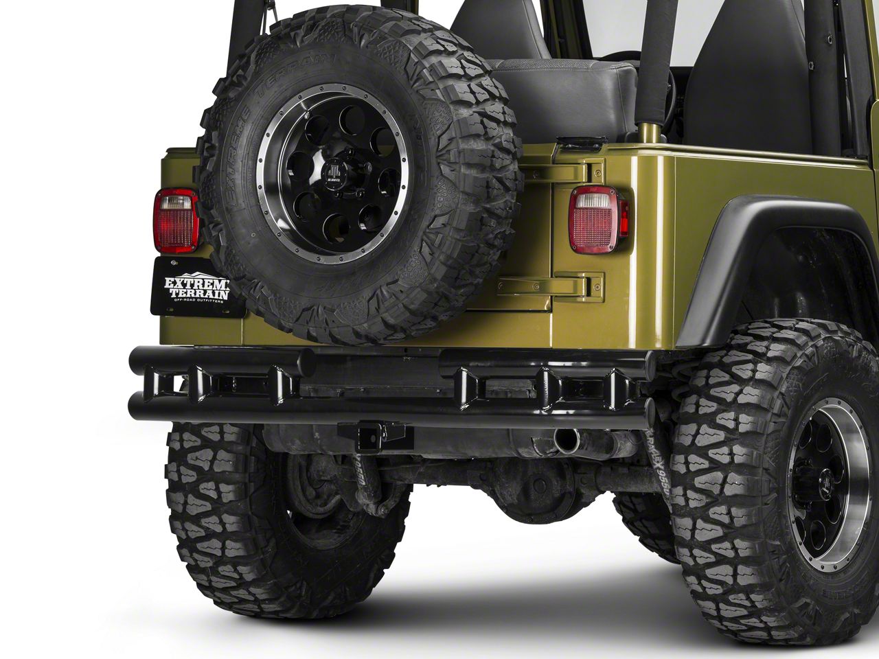 Rugged Ridge Jeep Wrangler Tubular Bumper & Nerf Bar Kit Black 11501.