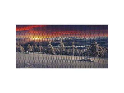 Under The Sun Inserts Grille Insert; Snowy Hills (18-23 Jeep Wrangler JL w/o TrailCam; 2024 Jeep Wrangler JL Sport)