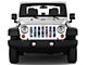 Under The Sun Inserts Grille Insert; Tropical Flowers (18-23 Jeep Wrangler JL w/o TrailCam; 2024 Jeep Wrangler JL Sport)