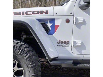 Under The Sun Inserts Fender Vent Decals; Texas State (18-24 Jeep Wrangler JL)