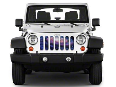Under The Sun Inserts Grille Insert; Deep Space (18-23 Jeep Wrangler JL w/o TrailCam; 2024 Jeep Wrangler JL Sport)