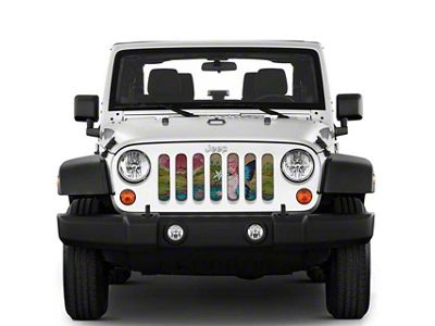 Under The Sun Inserts Grille Insert; Magical Fairy (18-23 Jeep Wrangler JL w/o TrailCam; 2024 Jeep Wrangler JL Sport)