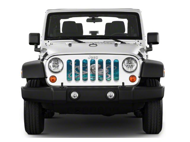 Under The Sun Inserts Grille Insert; Octopus (20-23 Jeep Gladiator JT w/o TrailCam; 2024 Jeep Gladiator JT Sport)