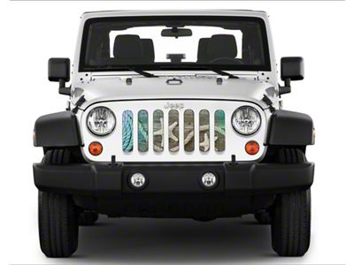 Under The Sun Inserts Grille Insert; Shells and Rope (18-23 Jeep Wrangler JL w/o TrailCam; 2024 Jeep Wrangler JL Sport)