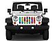 Under The Sun Inserts Grille Insert; Trippy Tie Dye (18-23 Jeep Wrangler JL w/o TrailCam; 2024 Jeep Wrangler JL Sport)