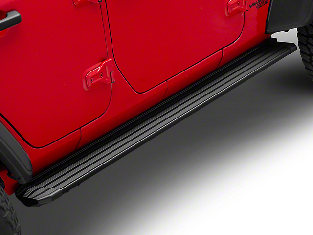 RedRock Aluminum Side Step Bars with LED Running Lights, Sequential Signals and Step Lights (18-23 Jeep Wrangler JL 4-Door)