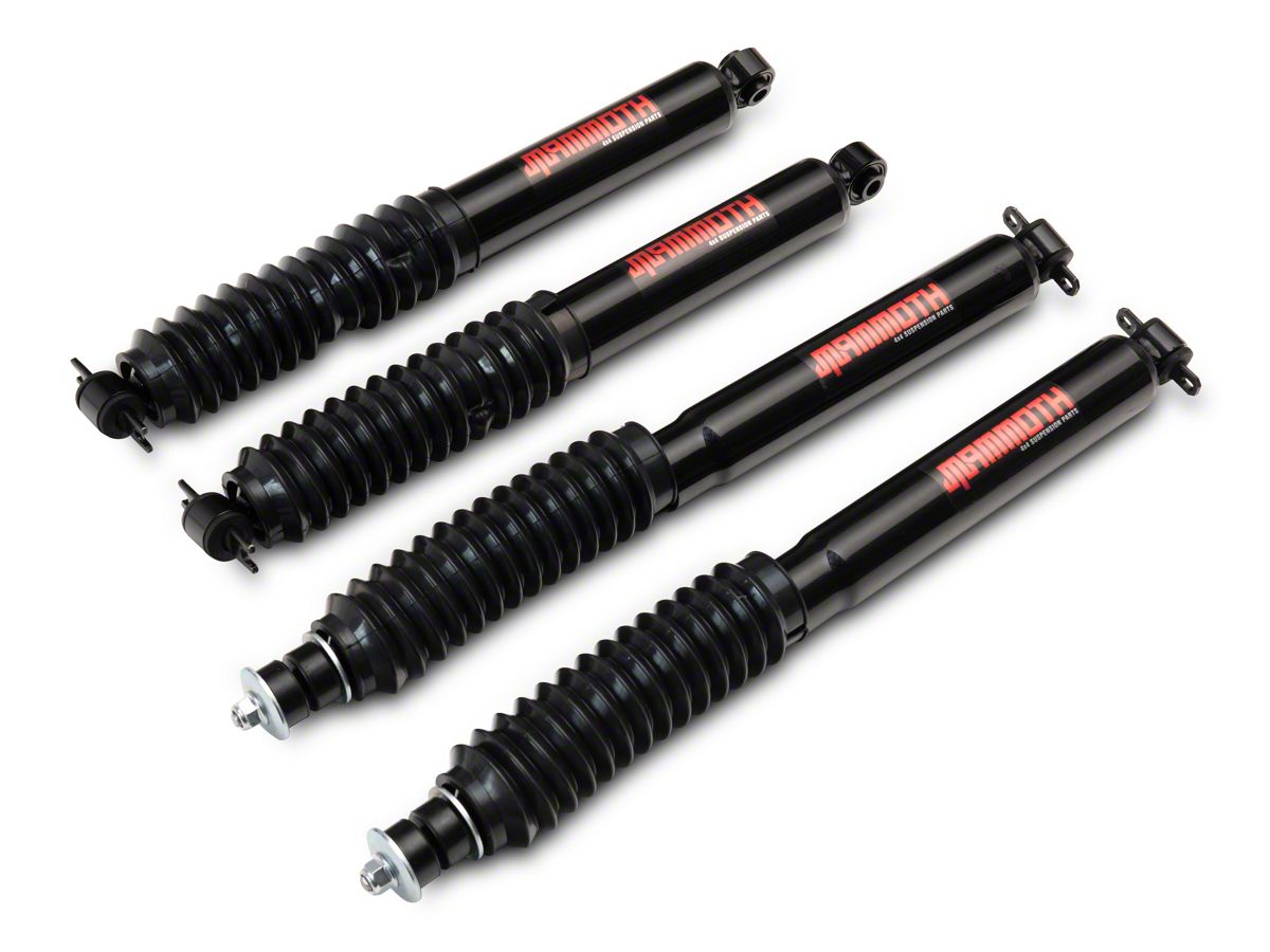 Mammoth Jeep Wrangler Trail Series Front and Rear Shocks for 1 to 3-Inch  Lift J156686 (97-06 Jeep Wrangler TJ) - Free Shipping