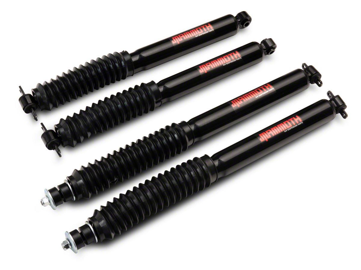 Mammoth Jeep Wrangler Trail Series Front and Rear Shocks for  to 4-Inch  Lift J156689 (97-06 Jeep Wrangler TJ) - Free Shipping