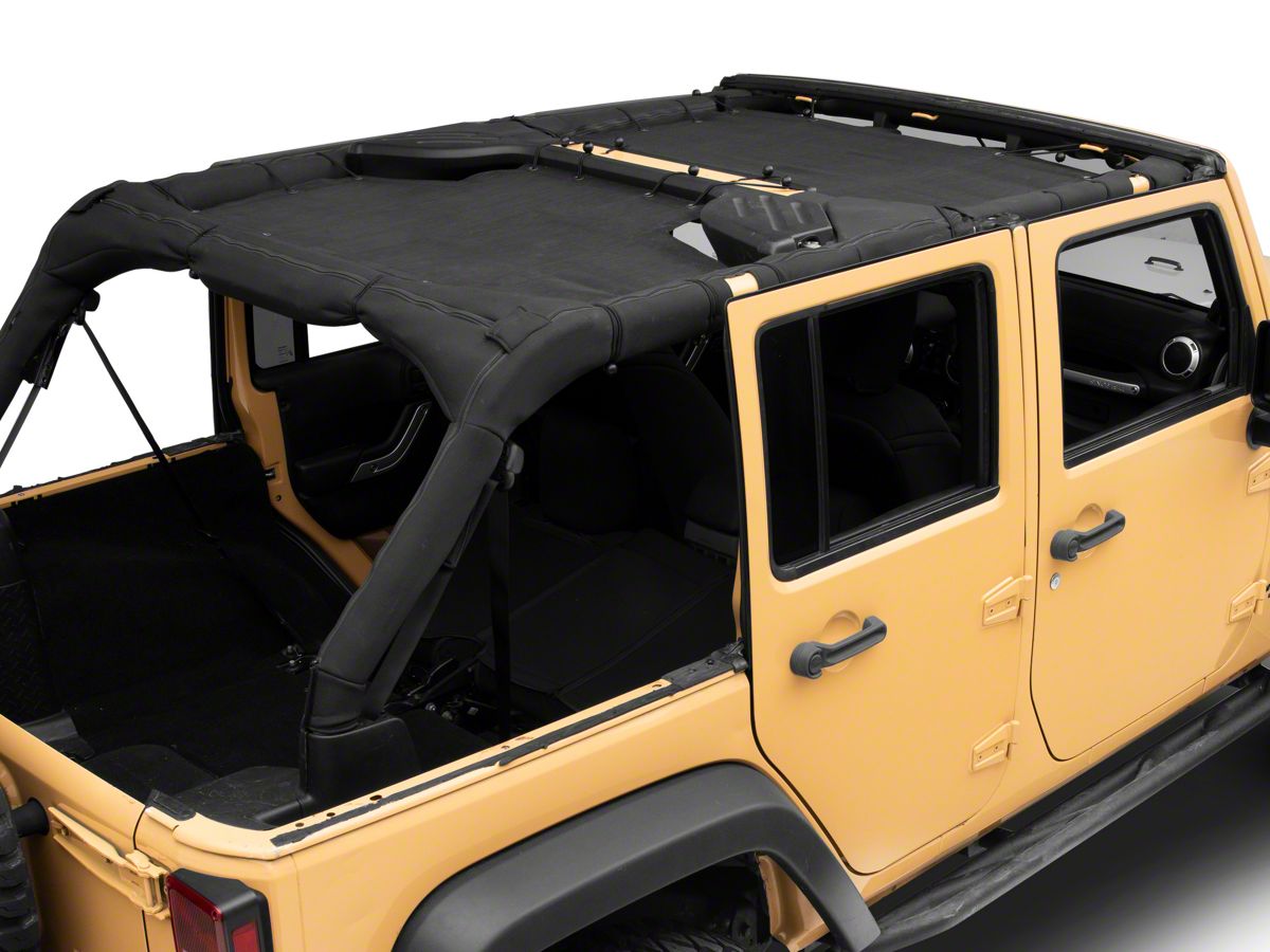 Durable Polyester Mesh Shade Top Cover Block UV Sun for 2007 Jeep Wrangler  JK Car & Truck Parts HH8498706