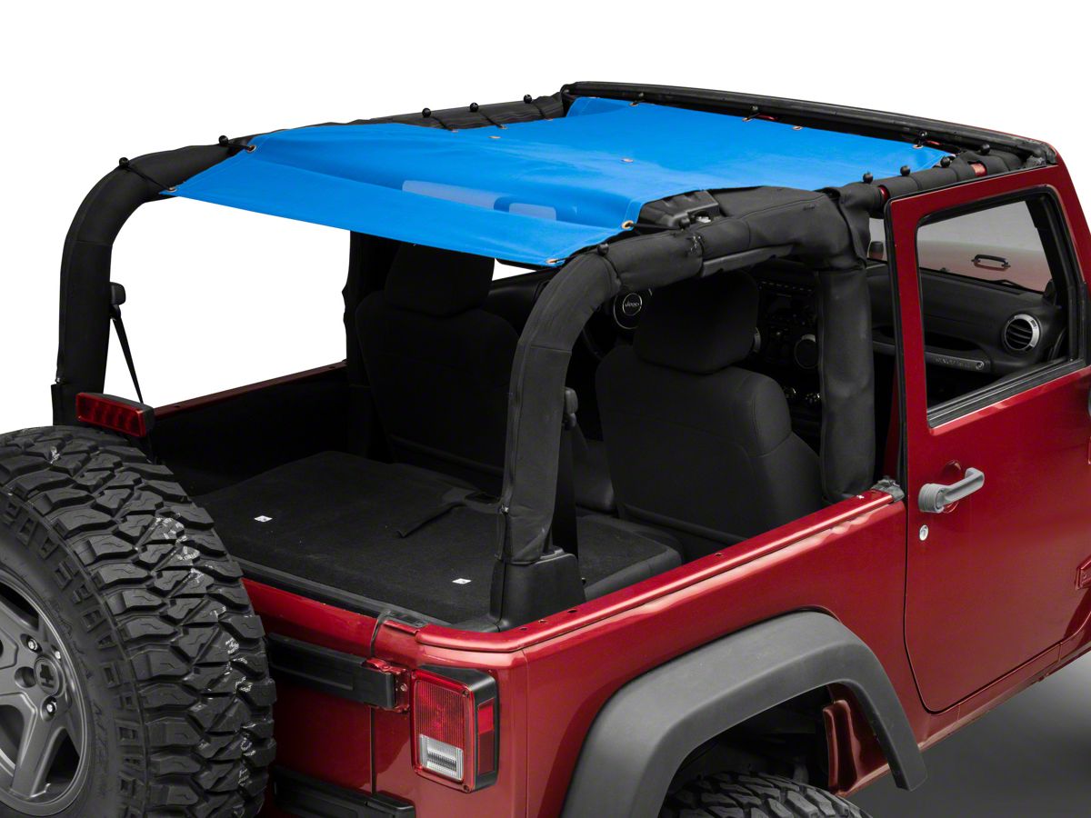 RedRock Jeep Wrangler Full Length Mesh Sun Shade; Blue J156710 (07-18 Jeep  Wrangler JK 2-Door) - Free Shipping