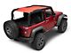 RedRock Full Length Mesh Sun Shade; Red (07-18 Jeep Wrangler JK 2-Door)