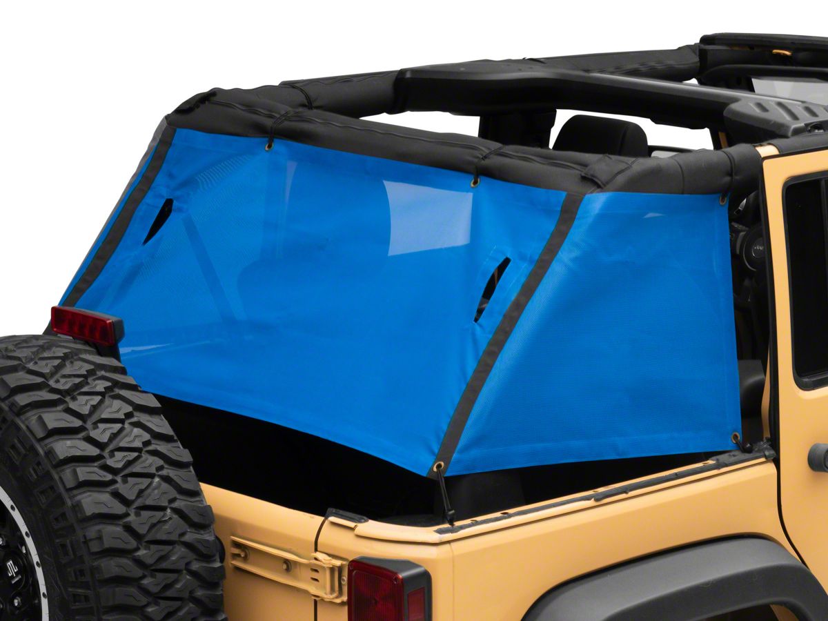 RedRock Jeep Wrangler Mesh Wrap-Around Cargo Shade; Blue J156712 (07-18 Jeep  Wrangler JK 4-Door) - Free Shipping