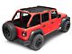 RedRock Full Length Mesh Sun Shade; Black (18-24 Jeep Wrangler JL)