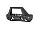 TrailChaser Aluminum Mid-Width Front Bumper with Angular Brush Guard and LED Lights; Textured Black (20-24 Jeep Gladiator JT)