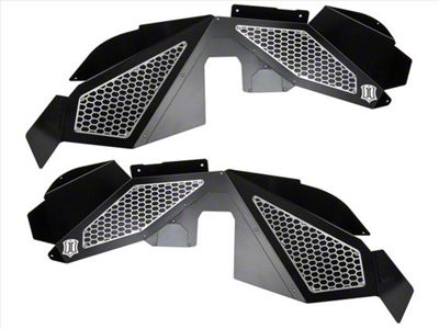 ICON Impact Off-Road Armor Modular Front Fender Liner Mesh Trim Kit (07-18 Jeep Wrangler JK)