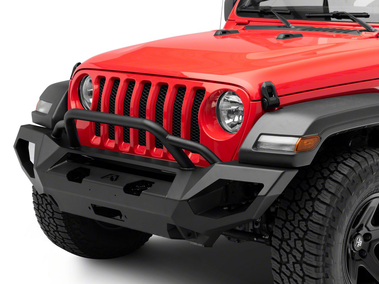 Fab Fours Jeep Gladiator Matrix Front Bumper with Pre-Runner Guard ...