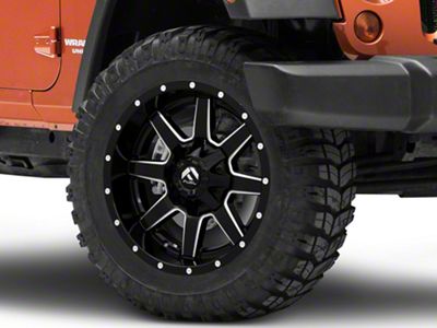 Fuel Wheels Maverick Gloss Black Milled Wheel; 20x9 (97-06 Jeep Wrangler TJ)