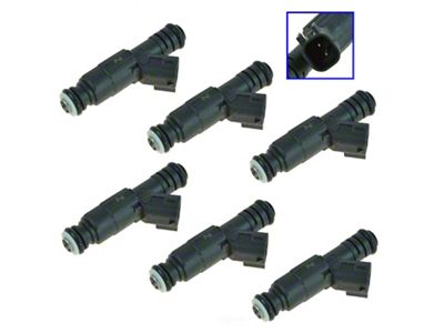 6-Piece Fuel Injector Set (99-04 4.0L Jeep Wrangler TJ)