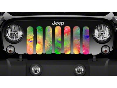 Grille Insert; Abstract of Colors (07-18 Jeep Wrangler JK)