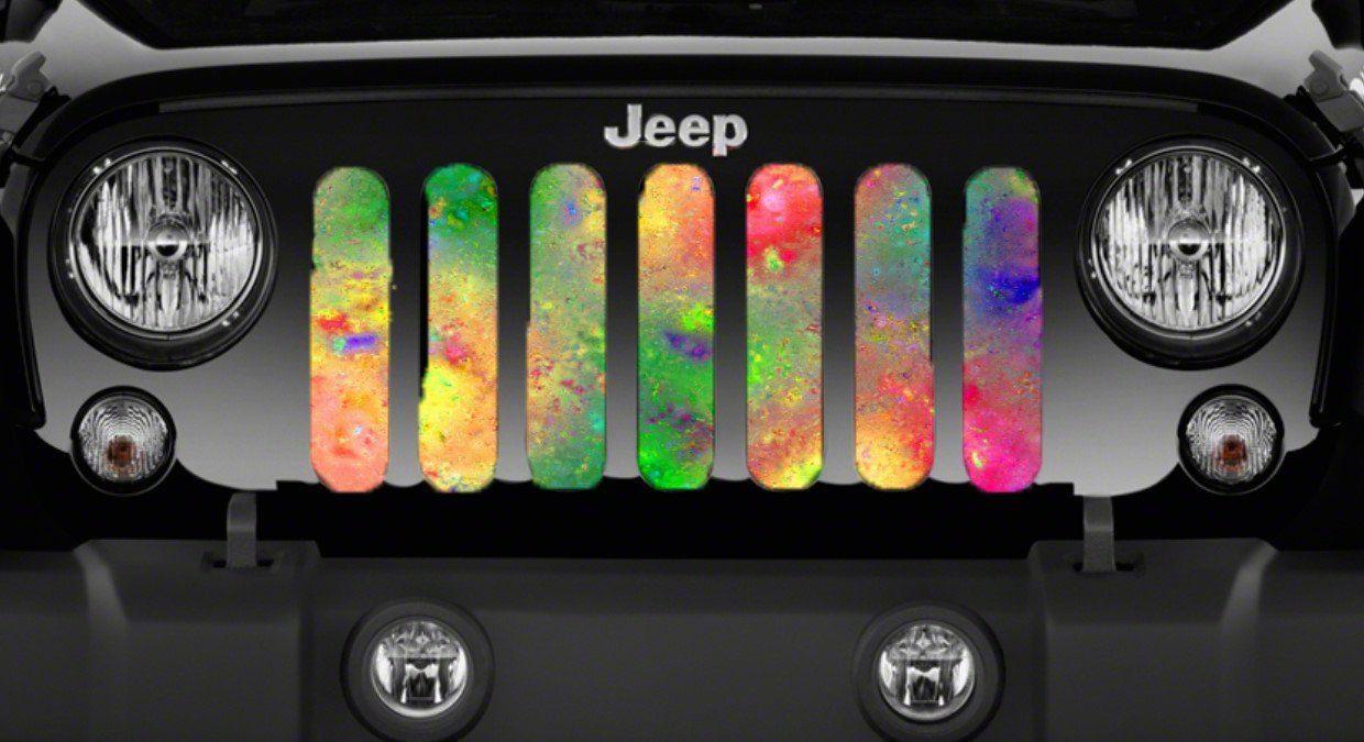 Grille Insert; Abstract of Colors (20-23 Jeep Gladiator JT)