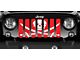 Grille Insert; Ahoy Matey Pirate Flag Red (18-24 Jeep Wrangler JL w/o TrailCam)