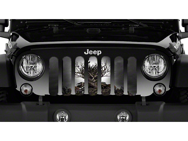 Grille Insert; All Hallows Eve (18-23 Jeep Wrangler JL w/o TrailCam)