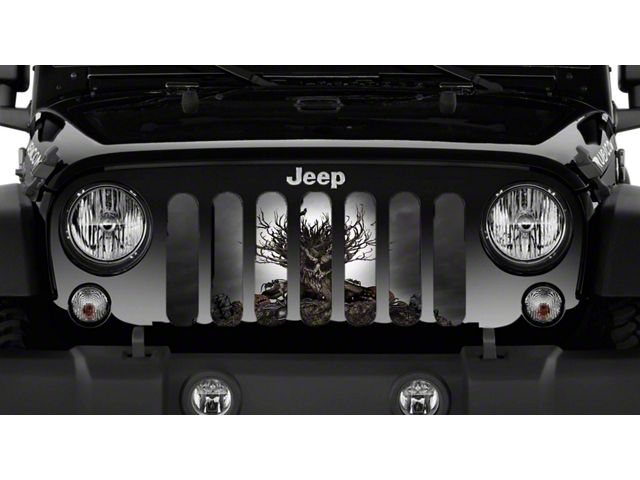 Grille Insert; All Hallows Eve (18-24 Jeep Wrangler JL w/o TrailCam)