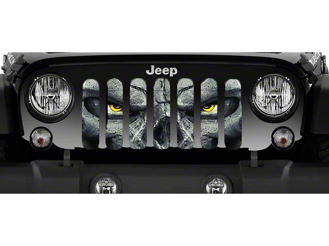 Grille Insert; Always Watching Yellow Eyes (97-06 Jeep Wrangler TJ)