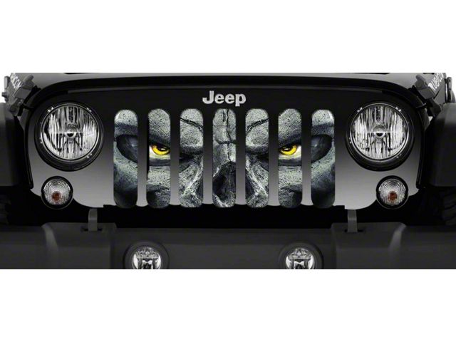 Grille Insert; Always Watching Yellow Eyes (20-24 Jeep Gladiator JT)