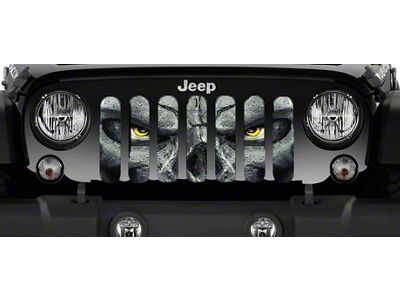 Grille Insert; Always Watching Yellow Eyes (87-95 Jeep Wrangler YJ)