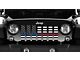 Grille Insert; American Black and White Back the Blue and Red (76-86 Jeep CJ5 & CJ7)