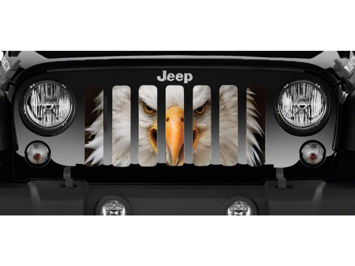 Jeep Wrangler Grille Insert; American Eagle (07-18 Jeep Wrangler JK) - Free  Shipping