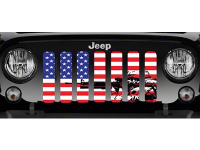 Grille Insert; American Soldier (87-95 Jeep Wrangler YJ)
