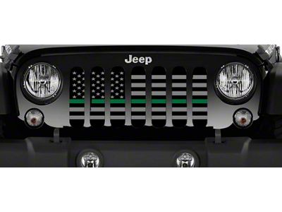 Grille Insert; American Tactical Back the Military (76-86 Jeep CJ5 & CJ7)