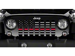 Grille Insert; American Tactical Back the Red (76-86 Jeep CJ5 & CJ7)
