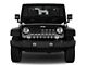 Grille Insert; American Tactical Corrections Silver Stripe (18-24 Jeep Wrangler JL w/o TrailCam)