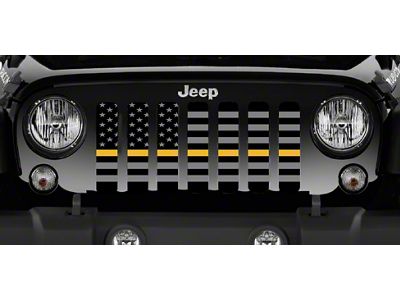 Grille Insert; American Tactical Gold Line (18-24 Jeep Wrangler JL w/o TrailCam)