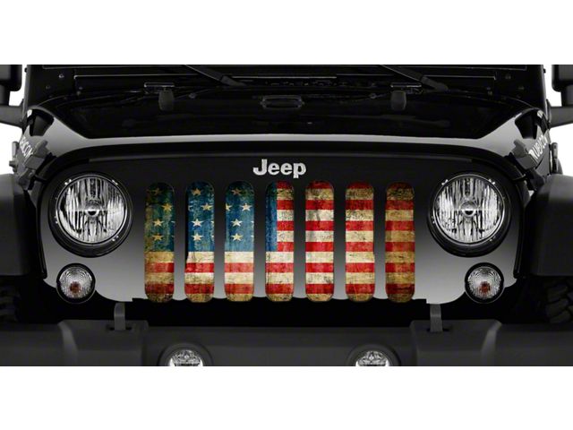 Grille Insert; American Victory (97-06 Jeep Wrangler TJ)