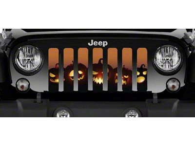 Grille Insert; Angry Pumpkins (97-06 Jeep Wrangler TJ)