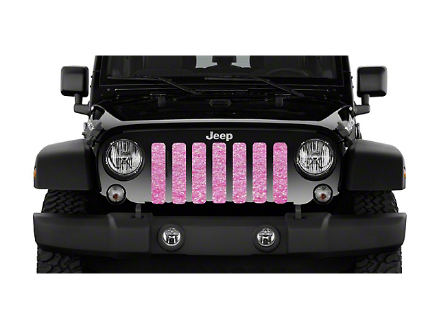 Grille Insert; Baby Pink Storm (18-23 Jeep Wrangler JL w/o TrailCam)