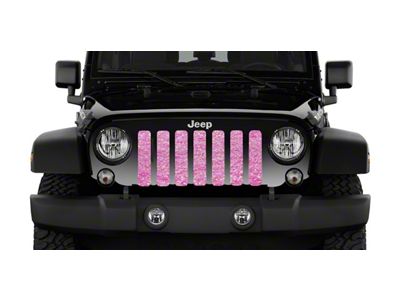 Grille Insert; Baby Pink Storm (18-24 Jeep Wrangler JL w/o TrailCam)