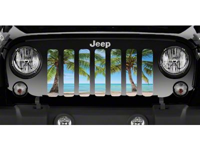 Grille Insert; Beach Life (18-24 Jeep Wrangler JL w/o TrailCam)