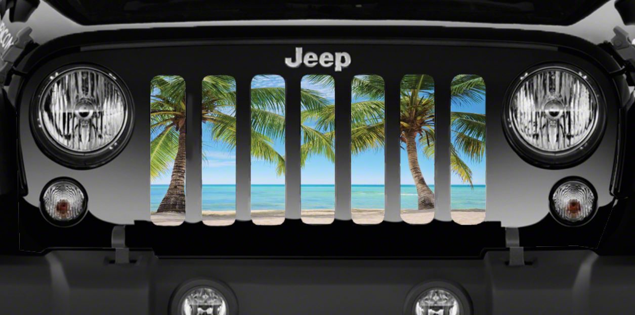 Grille Insert; Beach Life (97-06 Jeep Wrangler TJ)