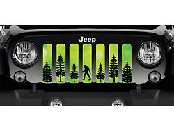 Grille Insert; Bigfoot Bright Green Background (20-24 Jeep Gladiator JT)