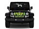 Grille Insert; Bigfoot Bright Green Background (18-24 Jeep Wrangler JL w/o TrailCam)