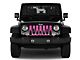 Grille Insert; Bigfoot Bright Pink Background (18-24 Jeep Wrangler JL w/o TrailCam)