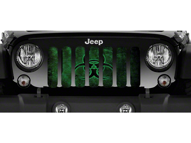 Grille Insert; Biohazard Glow (20-23 Jeep Gladiator JT)