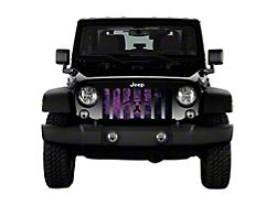 Grille Insert; Biohazard Glow Purple (18-22 Jeep Wrangler JL)