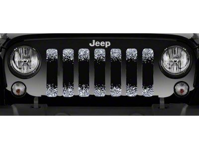 Grille Insert; Black and Silver Fleck (76-86 Jeep CJ5 & CJ7)